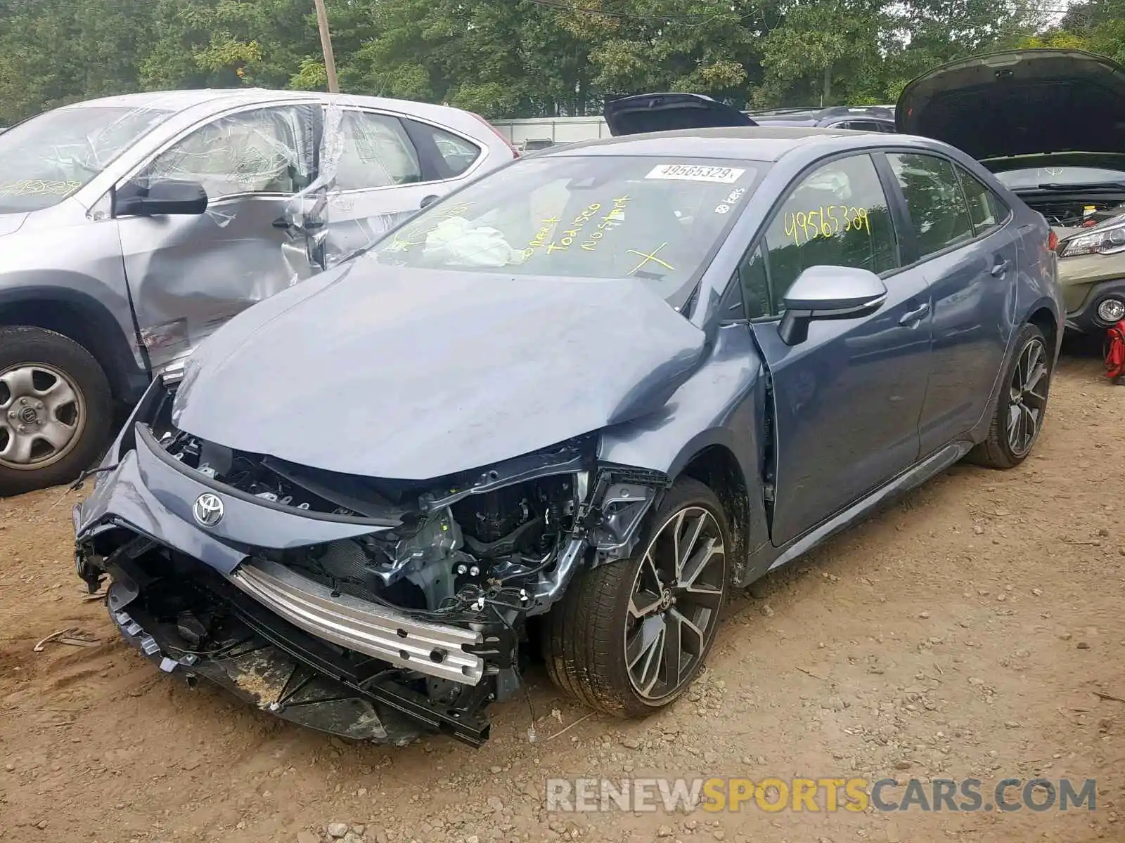 2 Photograph of a damaged car JTDS4RCE0LJ022362 TOYOTA COROLLA 2020