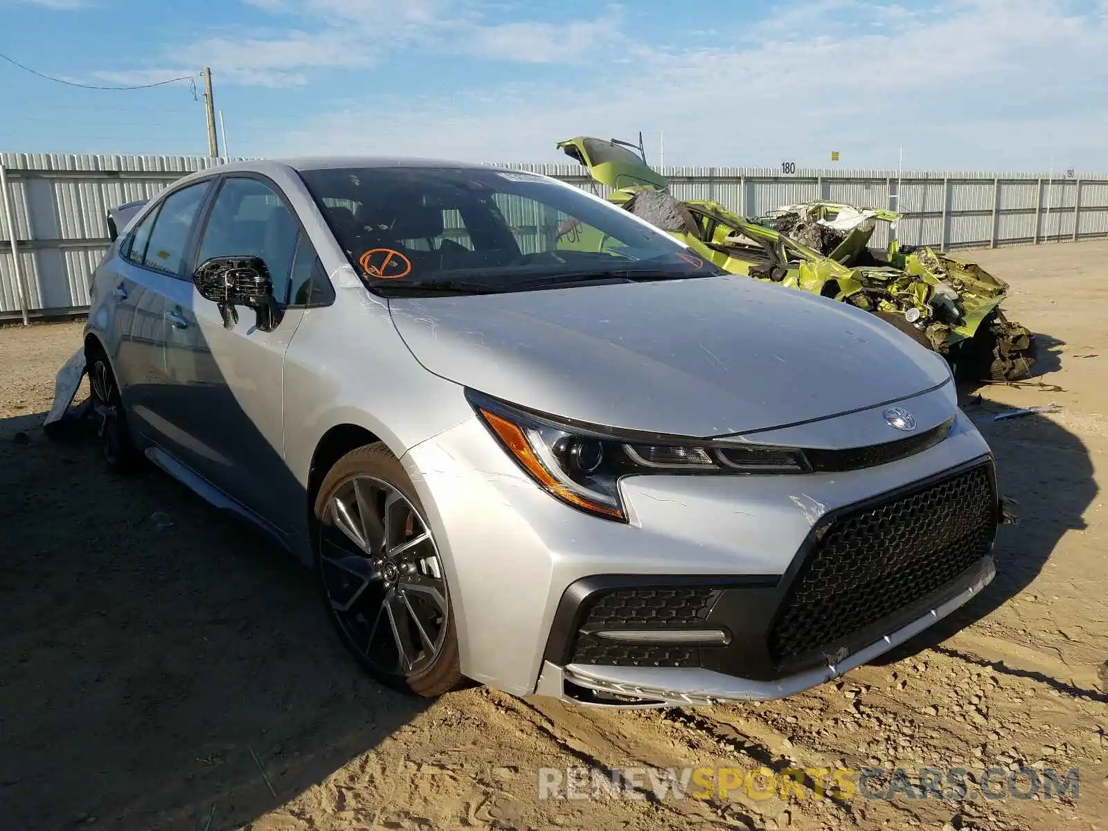 1 Photograph of a damaged car JTDS4RCE0LJ023351 TOYOTA COROLLA 2020