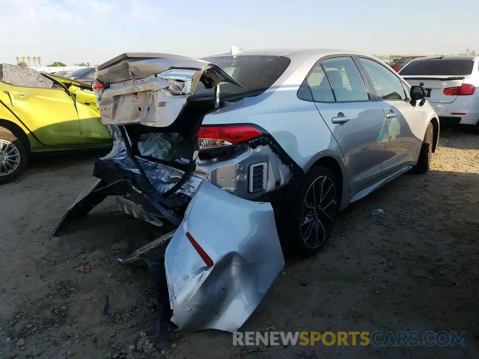 4 Photograph of a damaged car JTDS4RCE0LJ023351 TOYOTA COROLLA 2020