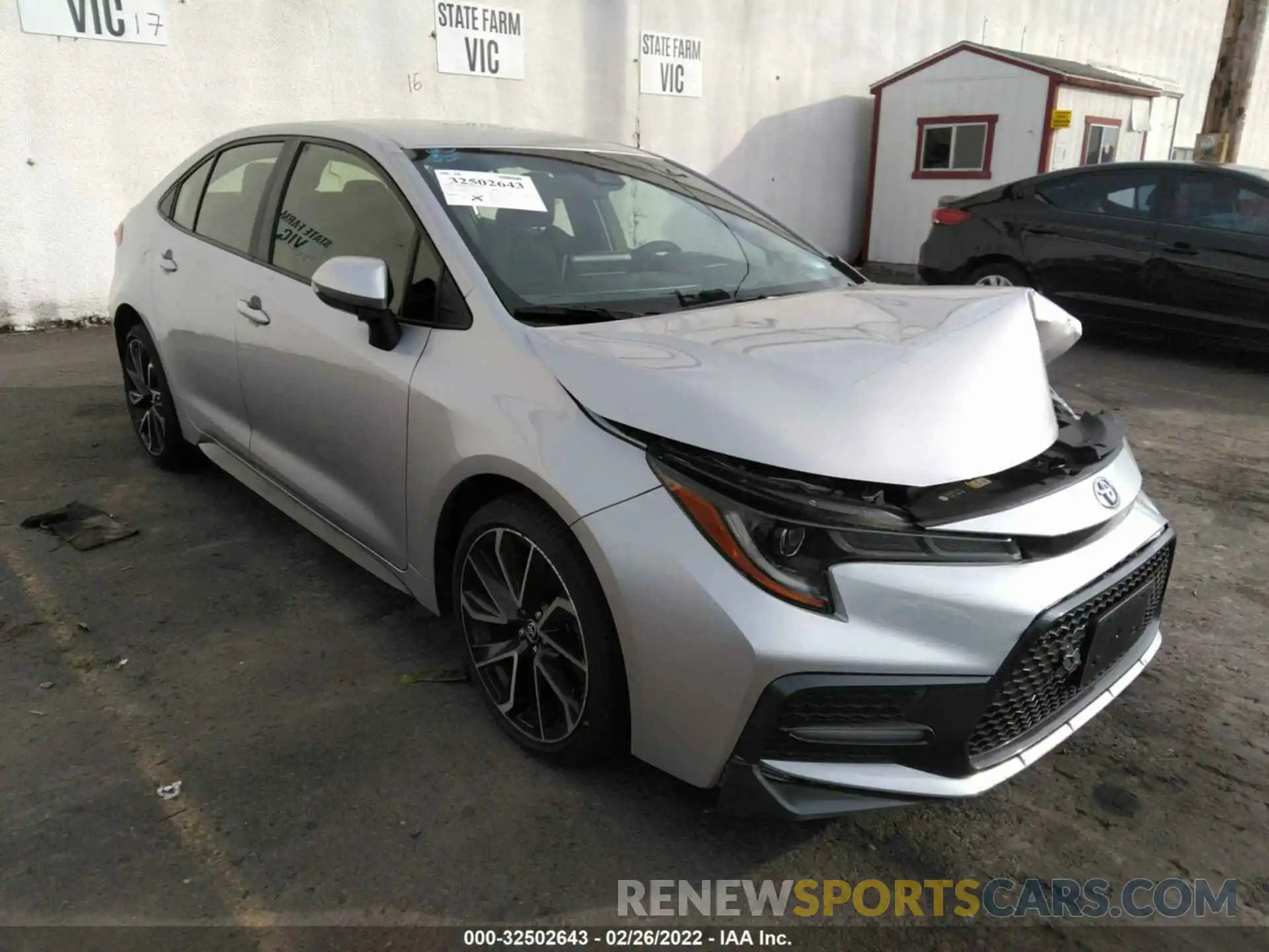 1 Photograph of a damaged car JTDS4RCE0LJ023625 TOYOTA COROLLA 2020