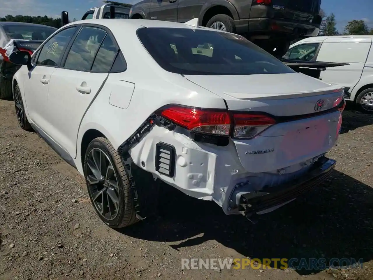 3 Photograph of a damaged car JTDS4RCE0LJ023835 TOYOTA COROLLA 2020