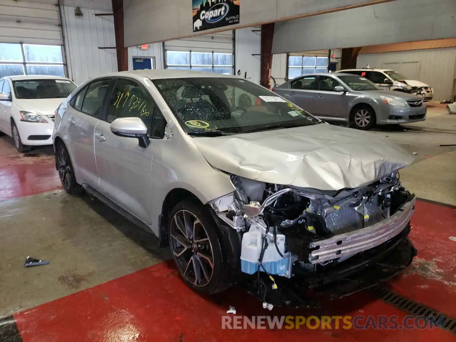 1 Photograph of a damaged car JTDS4RCE0LJ023995 TOYOTA COROLLA 2020