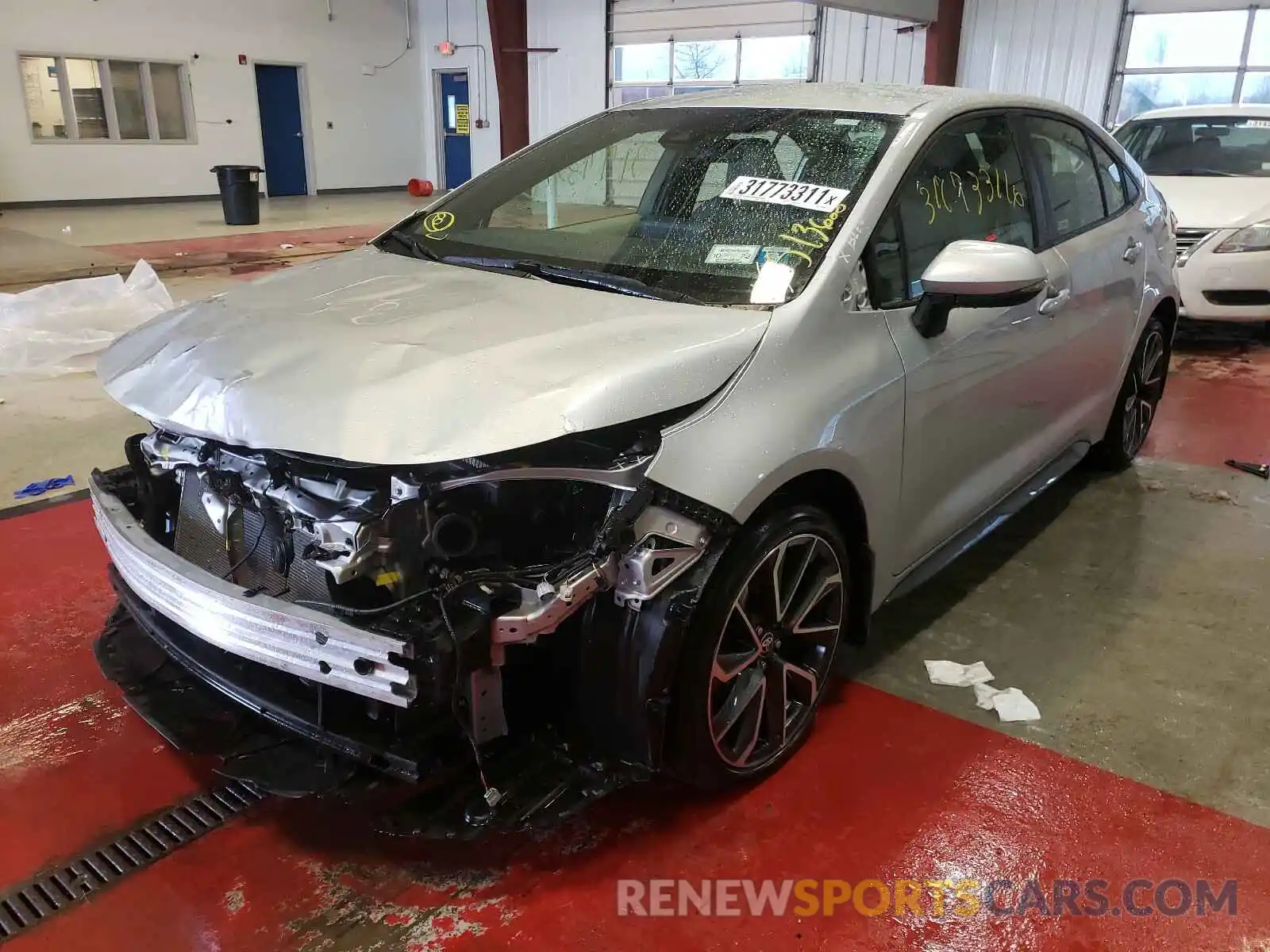 2 Photograph of a damaged car JTDS4RCE0LJ023995 TOYOTA COROLLA 2020