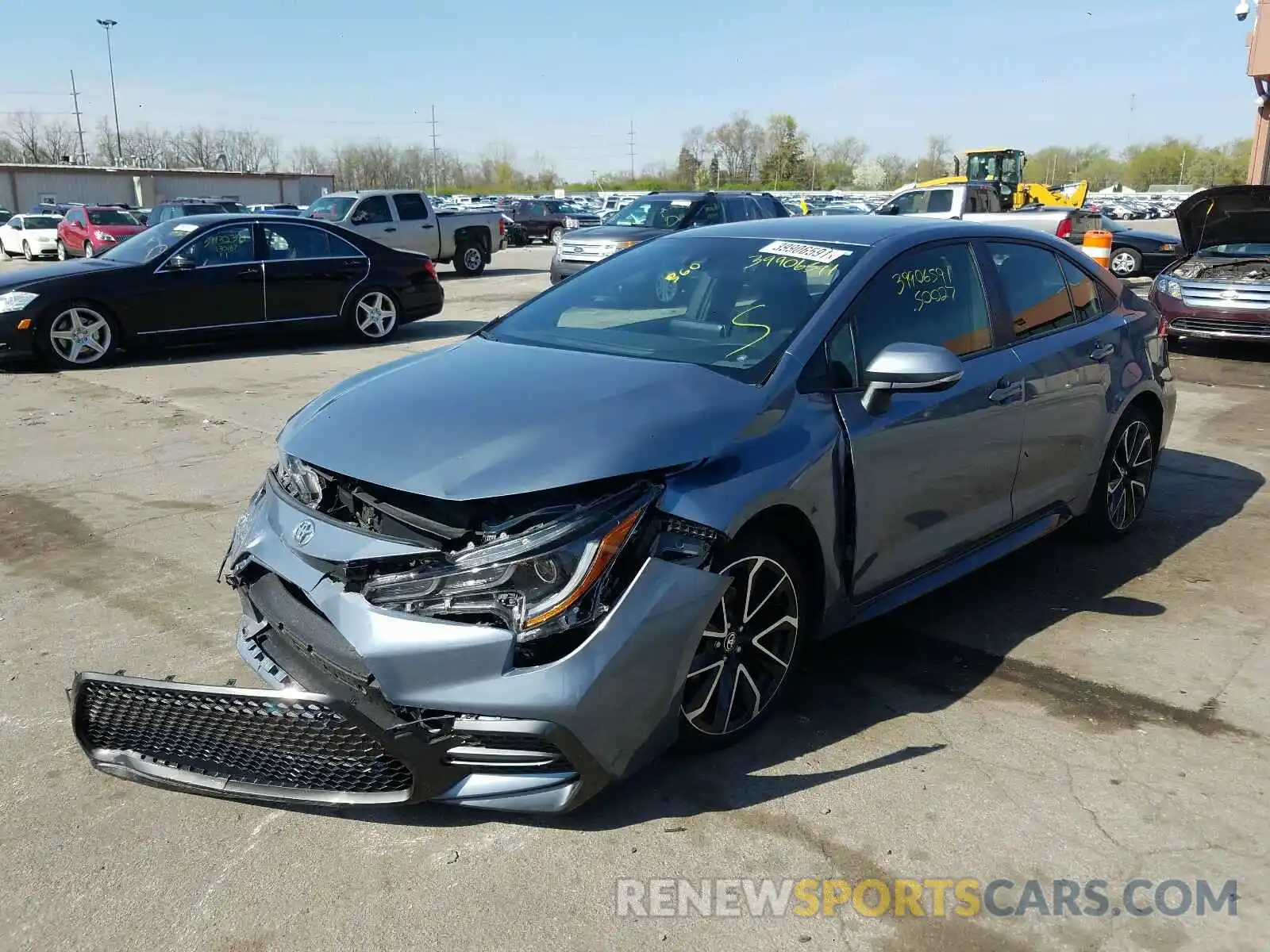 2 Photograph of a damaged car JTDS4RCE0LJ025083 TOYOTA COROLLA 2020