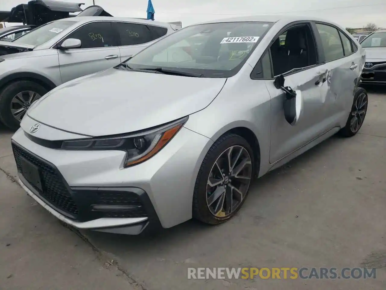 2 Photograph of a damaged car JTDS4RCE0LJ025696 TOYOTA COROLLA 2020