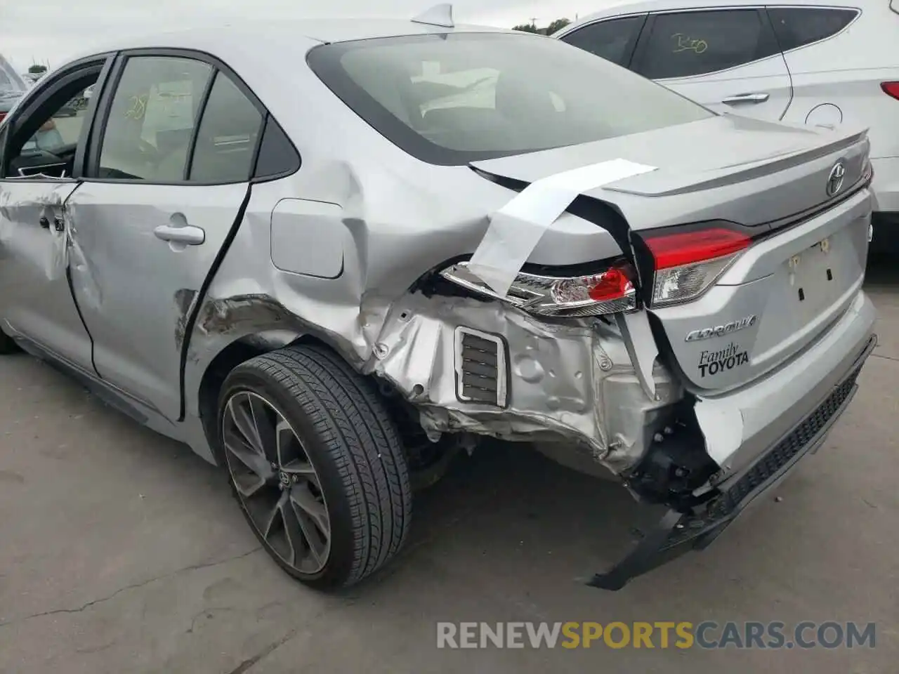 9 Photograph of a damaged car JTDS4RCE0LJ025696 TOYOTA COROLLA 2020