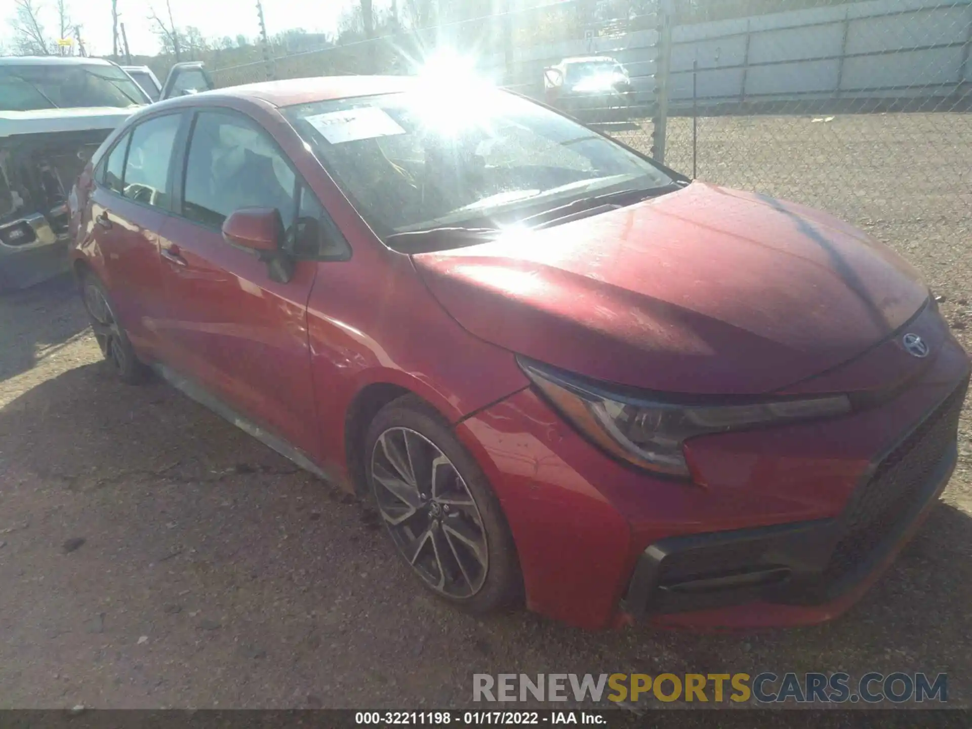 1 Photograph of a damaged car JTDS4RCE0LJ026170 TOYOTA COROLLA 2020