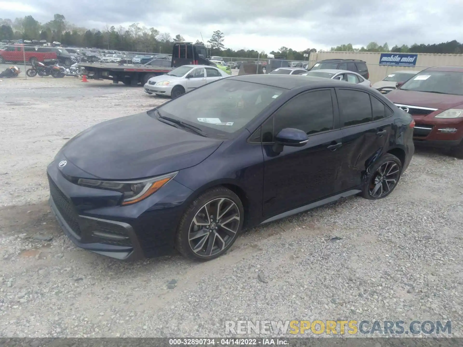 2 Photograph of a damaged car JTDS4RCE0LJ026203 TOYOTA COROLLA 2020