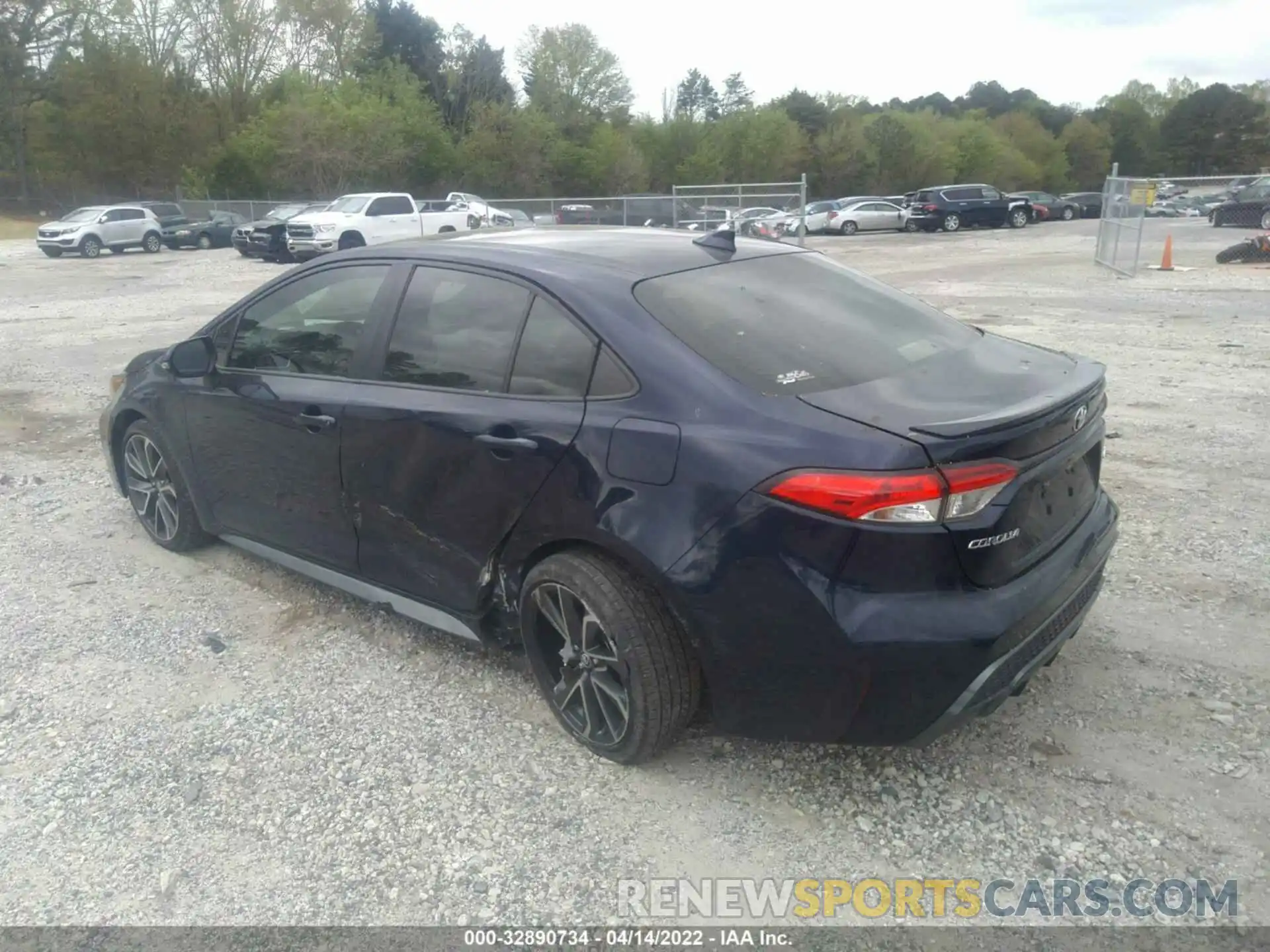 3 Photograph of a damaged car JTDS4RCE0LJ026203 TOYOTA COROLLA 2020