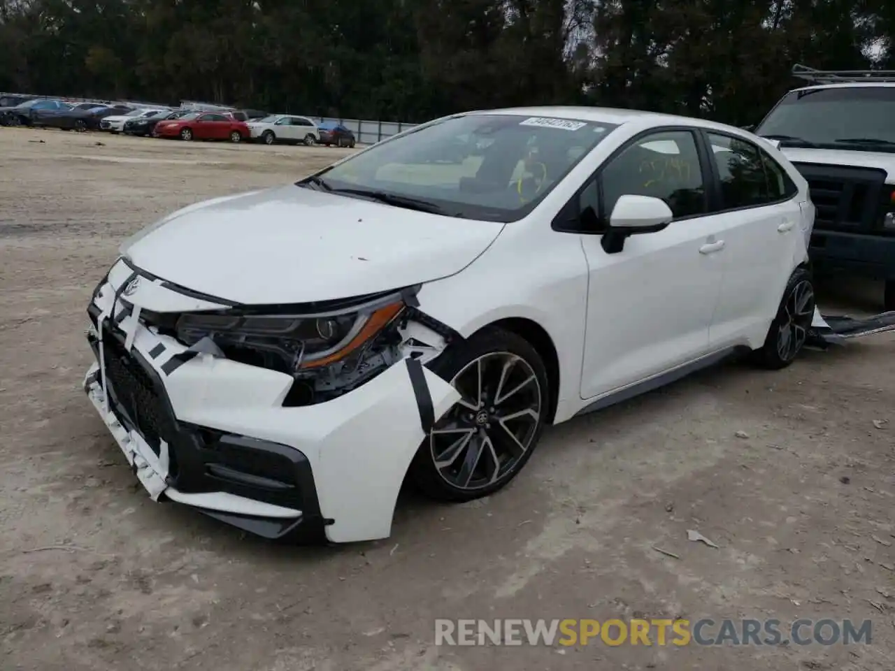 2 Photograph of a damaged car JTDS4RCE0LJ027285 TOYOTA COROLLA 2020