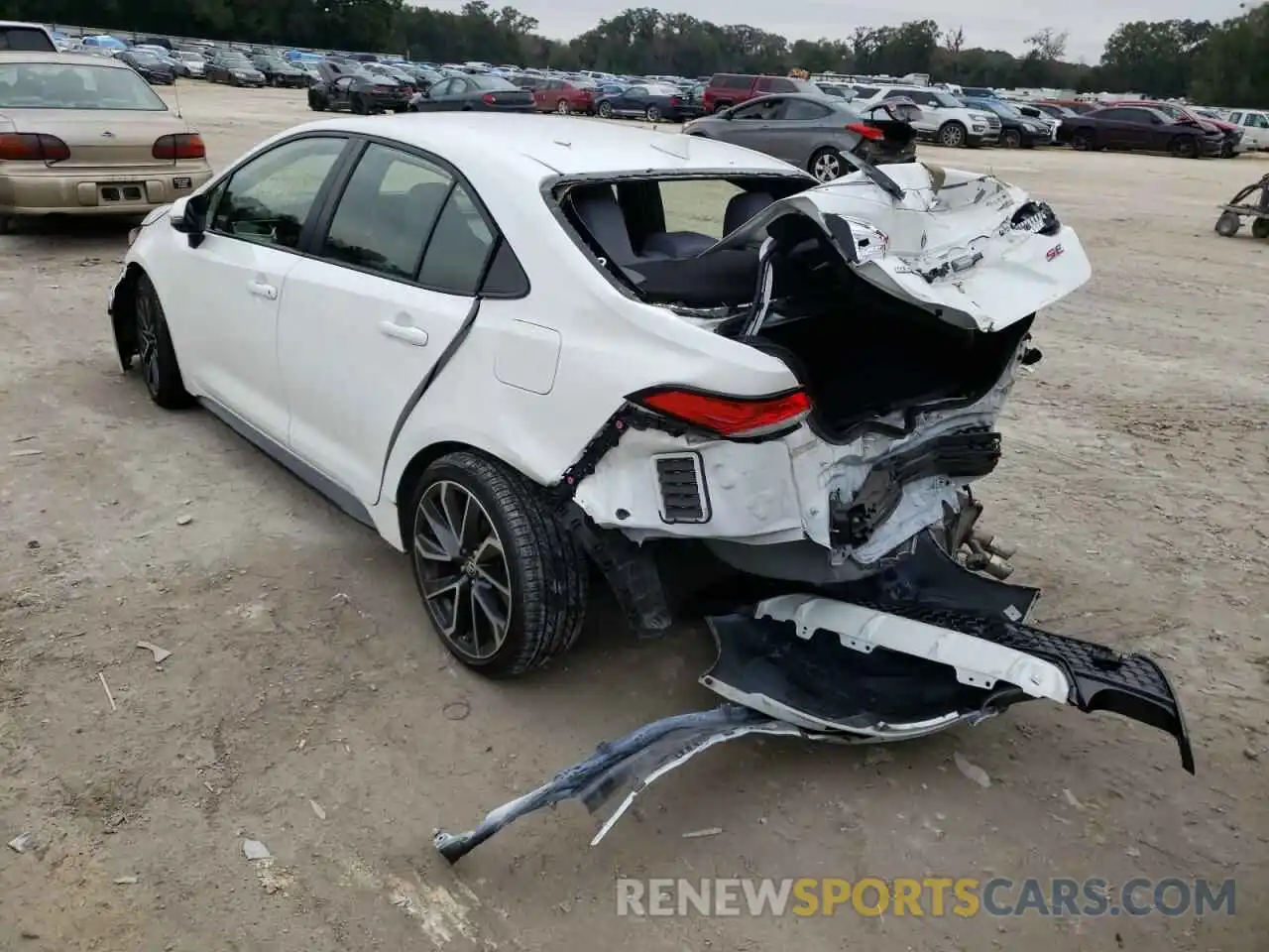 3 Photograph of a damaged car JTDS4RCE0LJ027285 TOYOTA COROLLA 2020