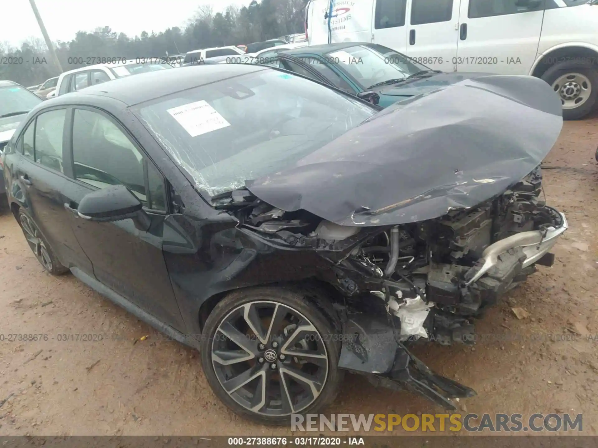 1 Photograph of a damaged car JTDS4RCE0LJ027304 TOYOTA COROLLA 2020