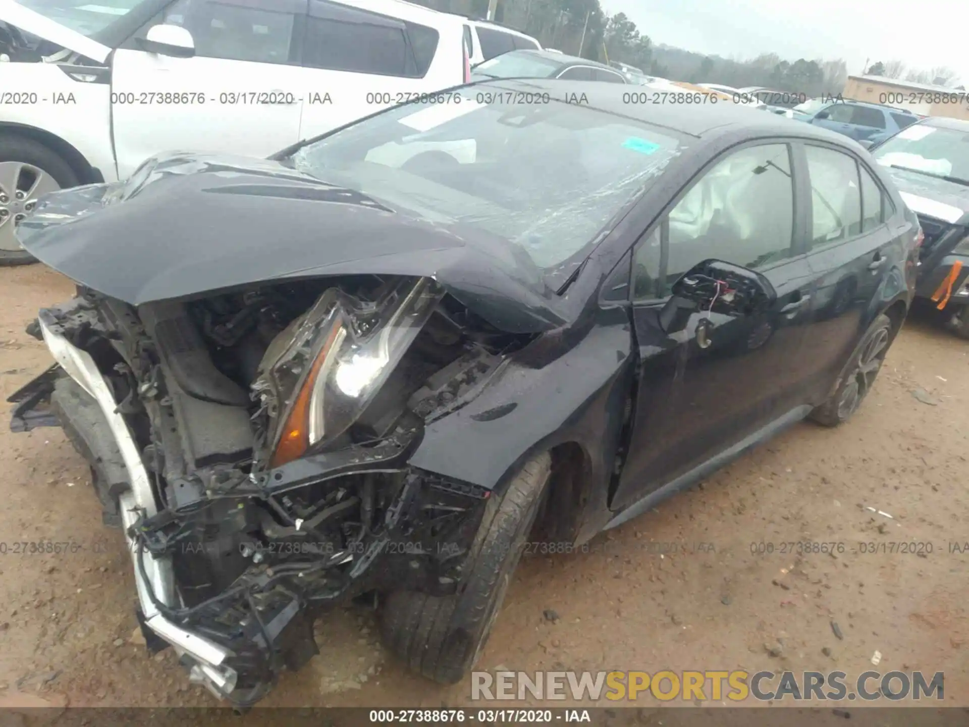 2 Photograph of a damaged car JTDS4RCE0LJ027304 TOYOTA COROLLA 2020