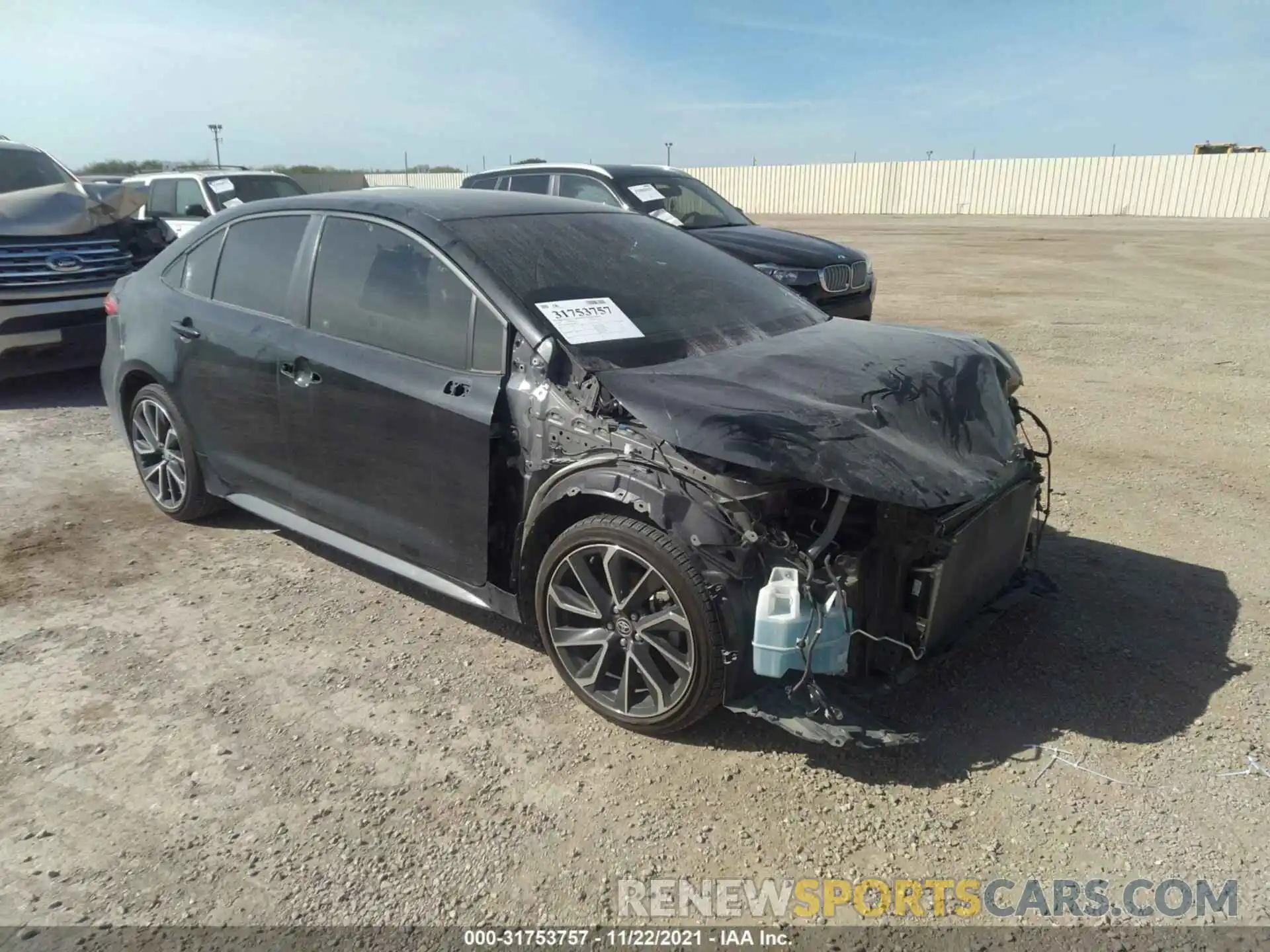 1 Photograph of a damaged car JTDS4RCE0LJ028954 TOYOTA COROLLA 2020