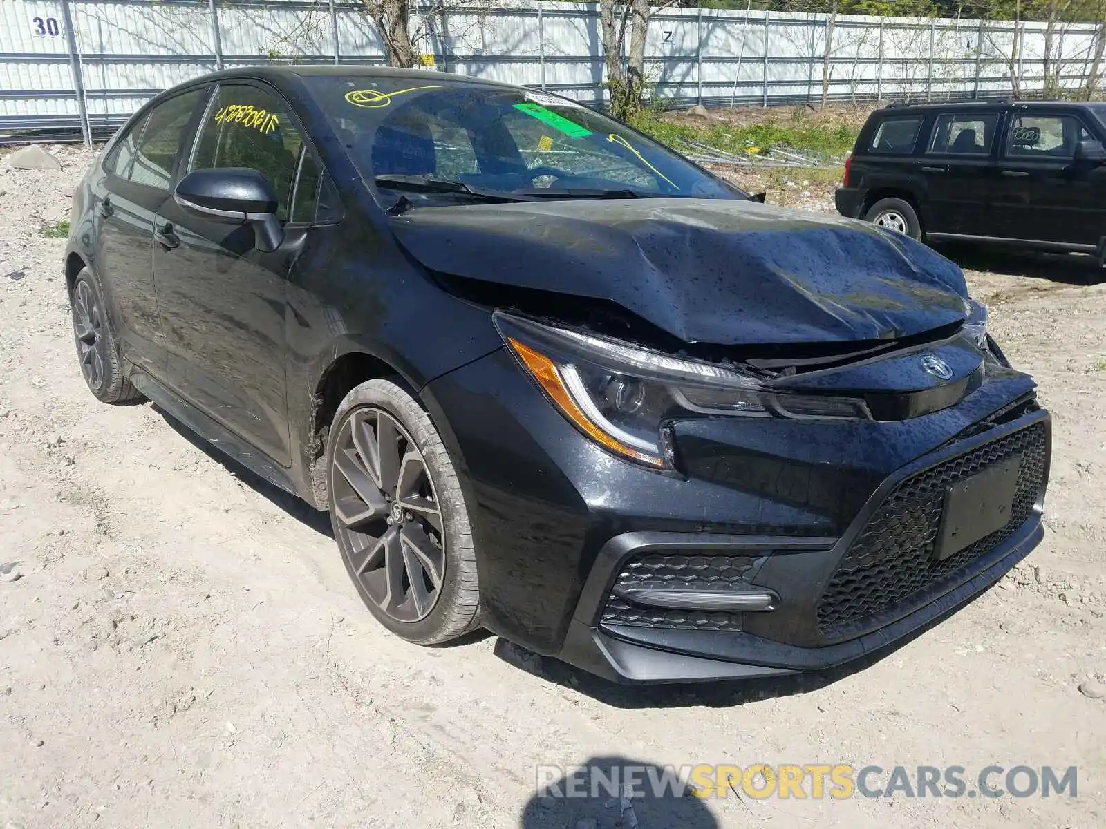 1 Photograph of a damaged car JTDS4RCE0LJ030719 TOYOTA COROLLA 2020