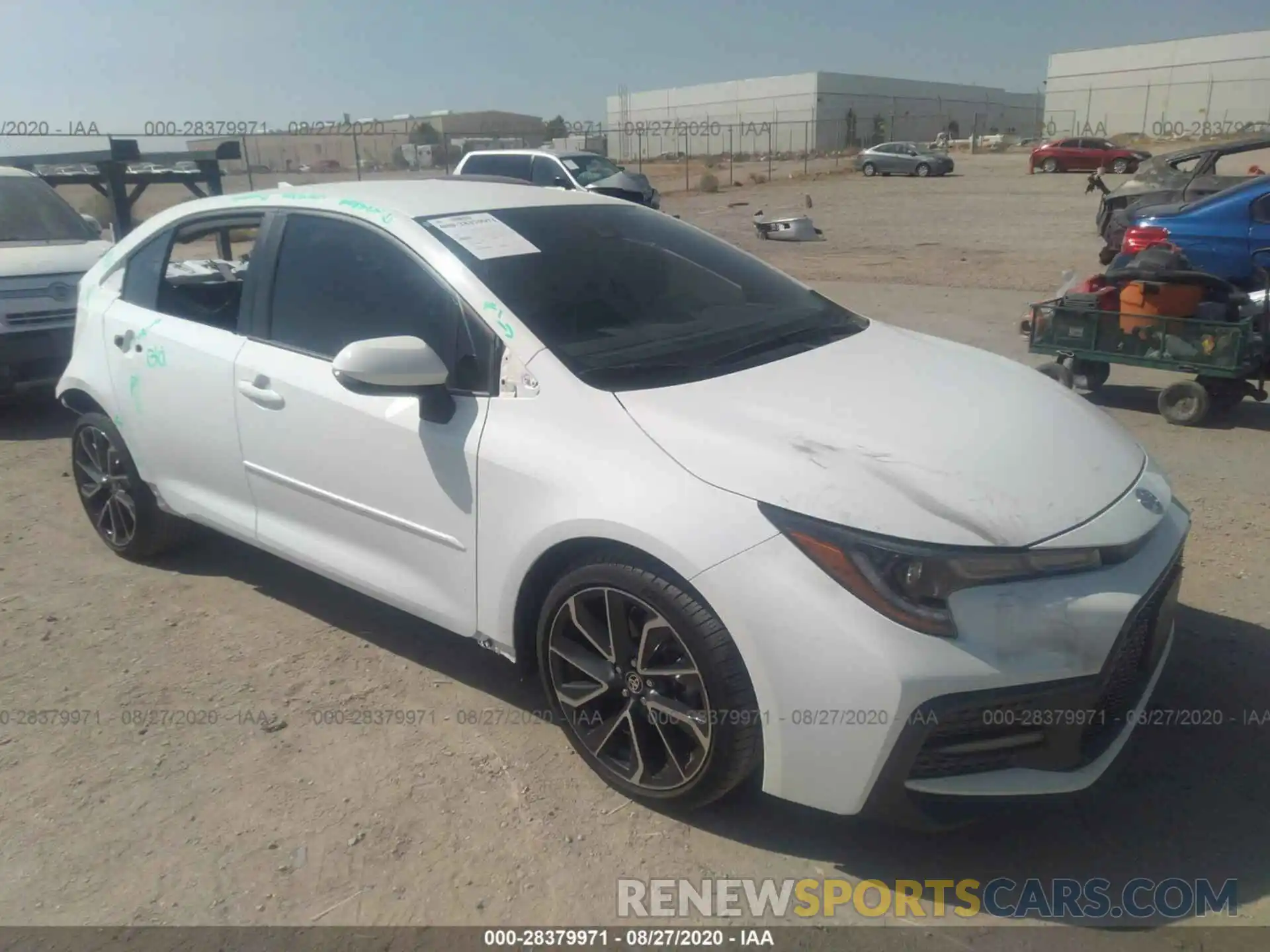 1 Photograph of a damaged car JTDS4RCE0LJ031952 TOYOTA COROLLA 2020