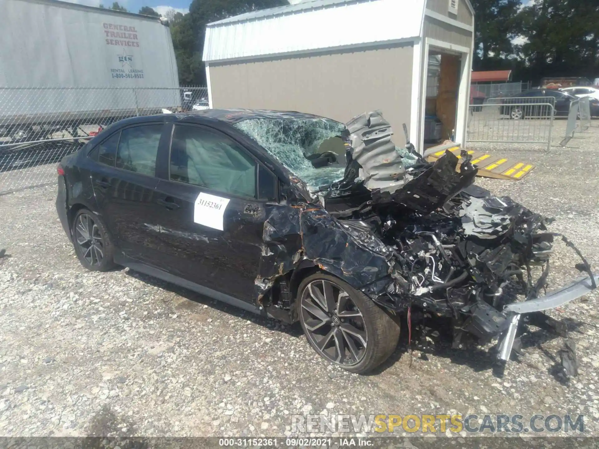 1 Photograph of a damaged car JTDS4RCE0LJ032213 TOYOTA COROLLA 2020