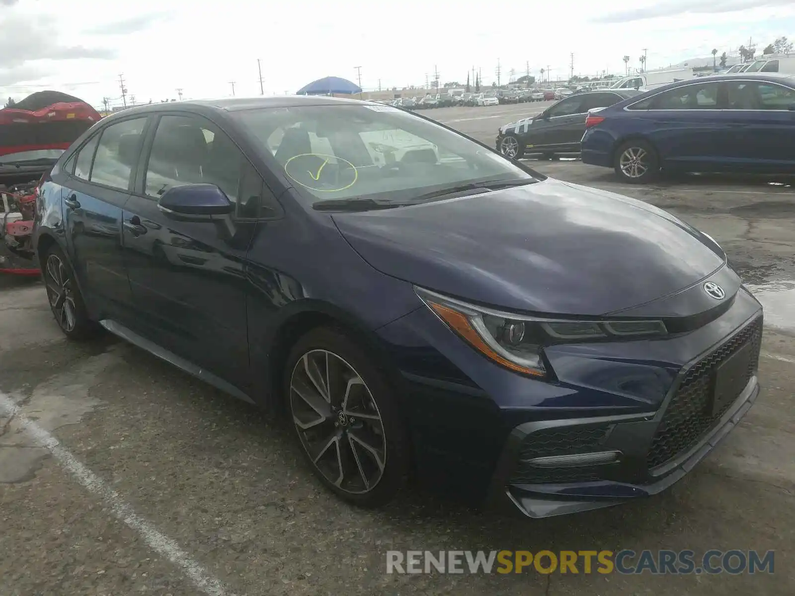 1 Photograph of a damaged car JTDS4RCE0LJ032647 TOYOTA COROLLA 2020