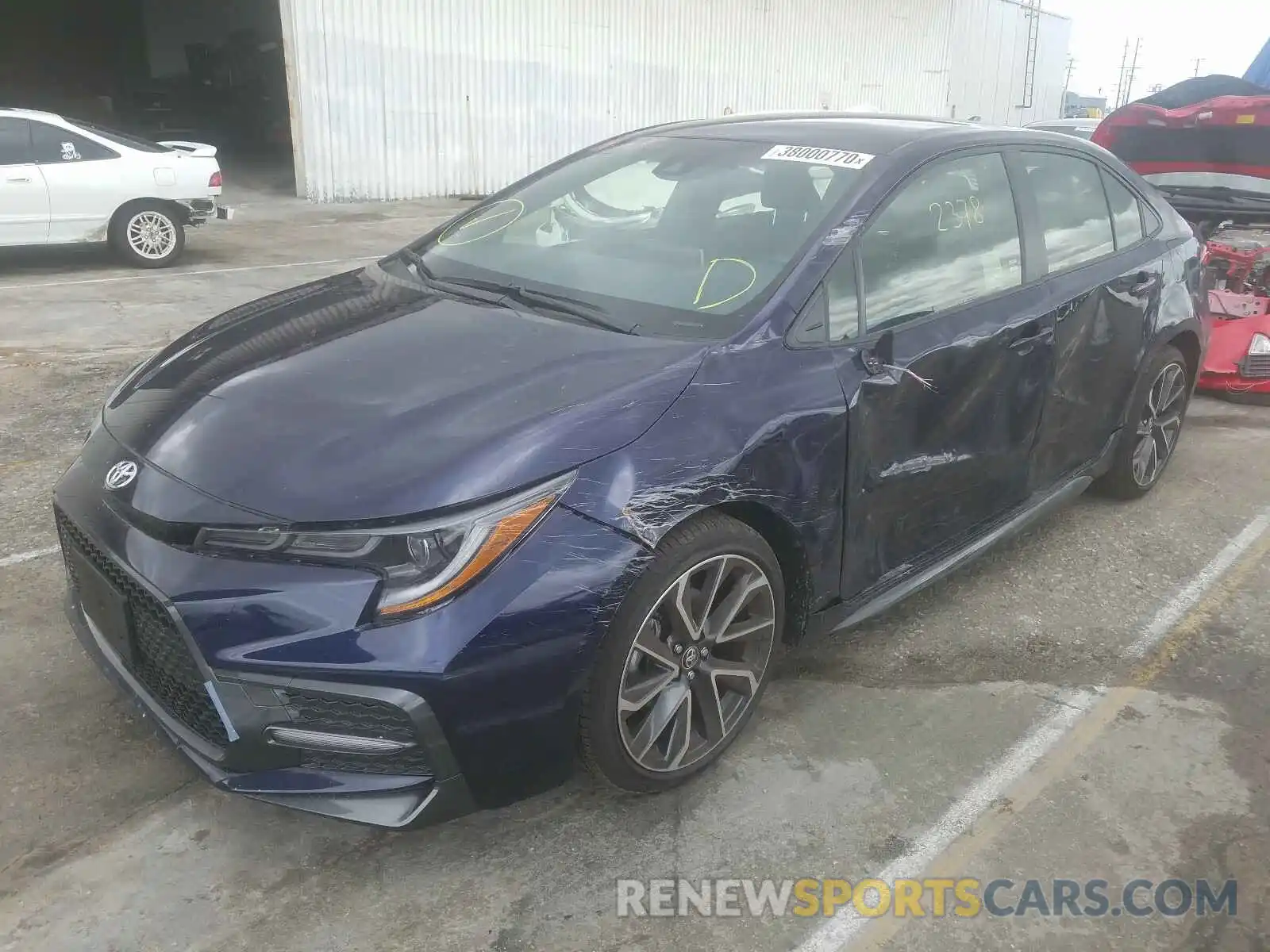 2 Photograph of a damaged car JTDS4RCE0LJ032647 TOYOTA COROLLA 2020