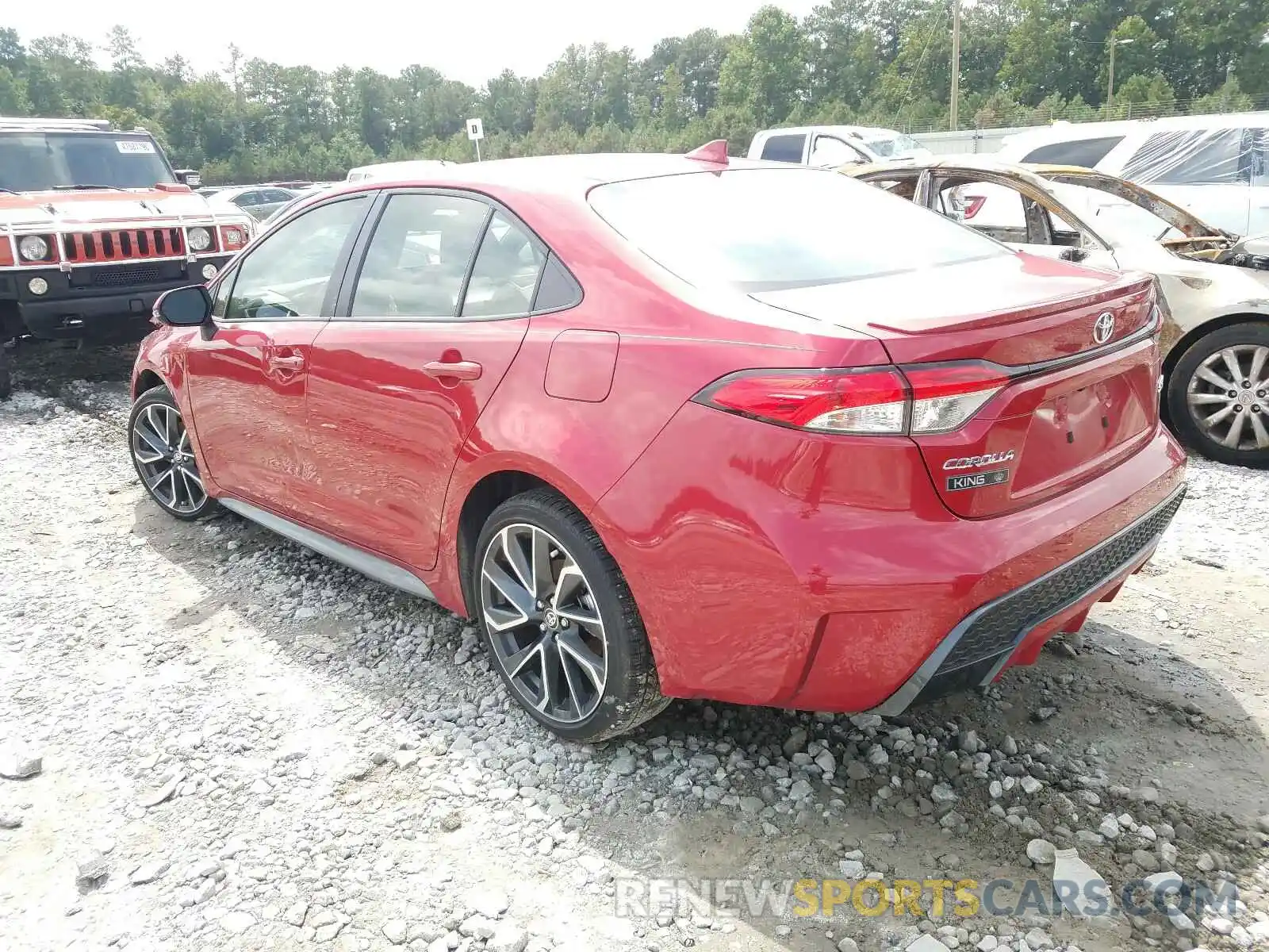 3 Photograph of a damaged car JTDS4RCE0LJ032776 TOYOTA COROLLA 2020