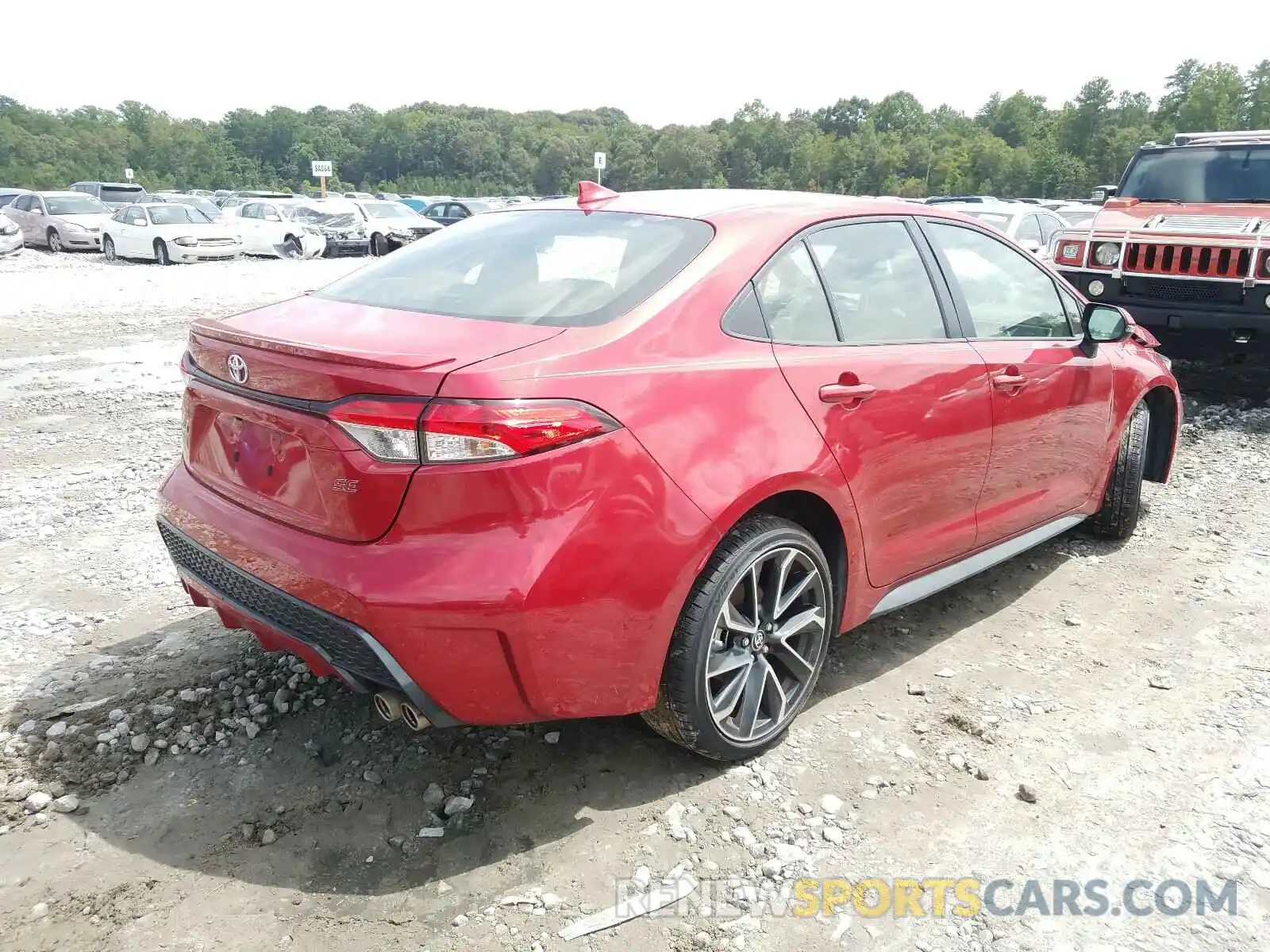 4 Photograph of a damaged car JTDS4RCE0LJ032776 TOYOTA COROLLA 2020