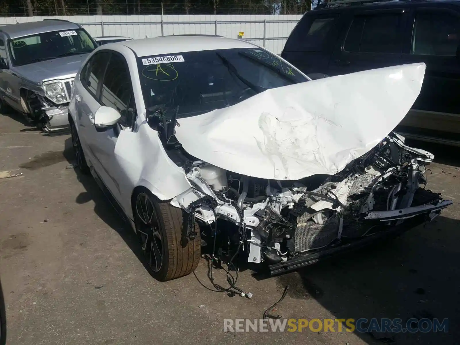 1 Photograph of a damaged car JTDS4RCE0LJ033202 TOYOTA COROLLA 2020