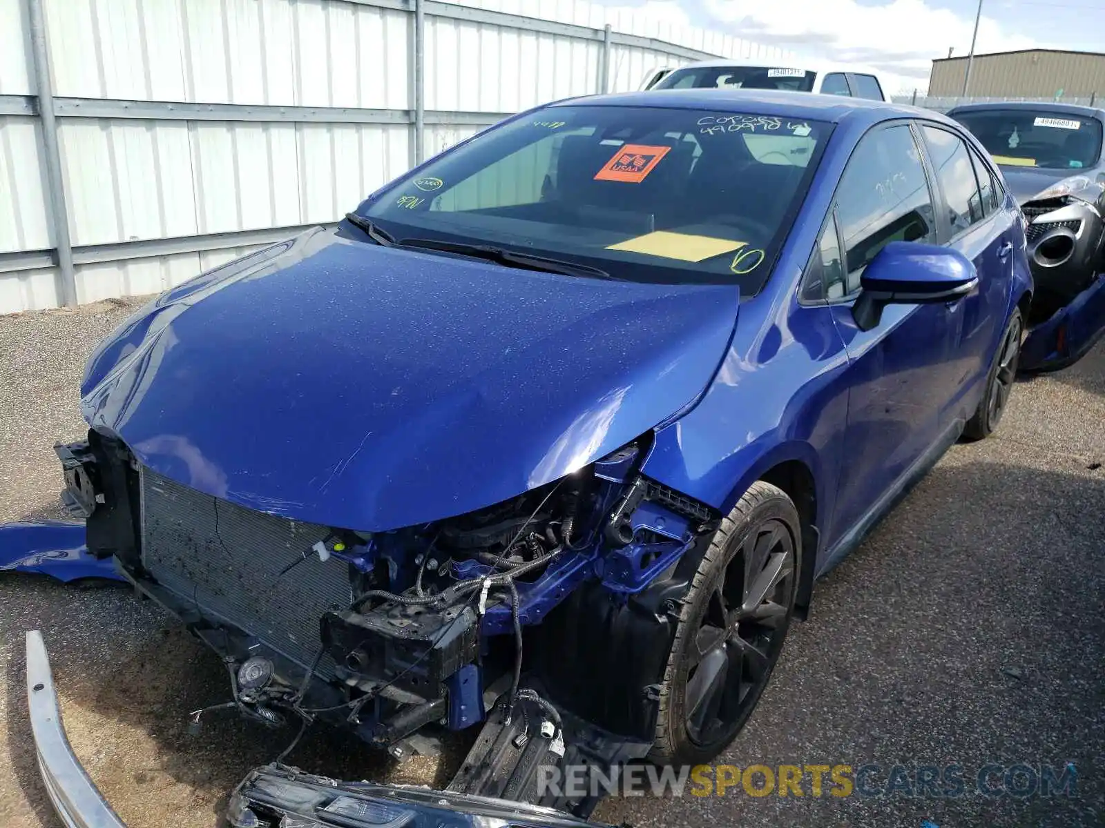 2 Photograph of a damaged car JTDS4RCE0LJ034477 TOYOTA COROLLA 2020