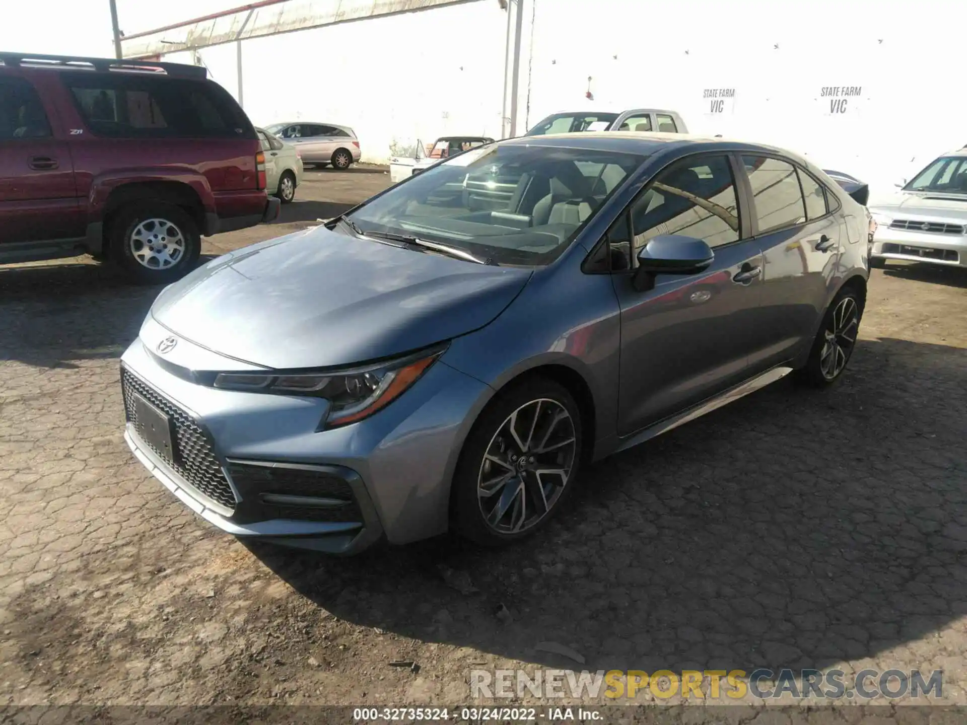 2 Photograph of a damaged car JTDS4RCE0LJ035533 TOYOTA COROLLA 2020