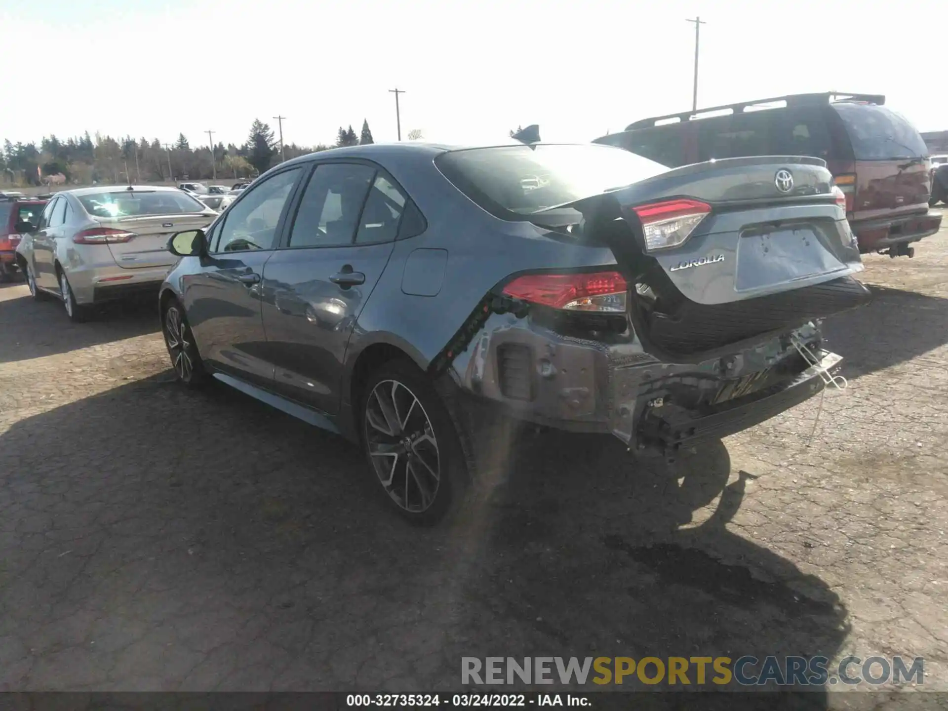 3 Photograph of a damaged car JTDS4RCE0LJ035533 TOYOTA COROLLA 2020