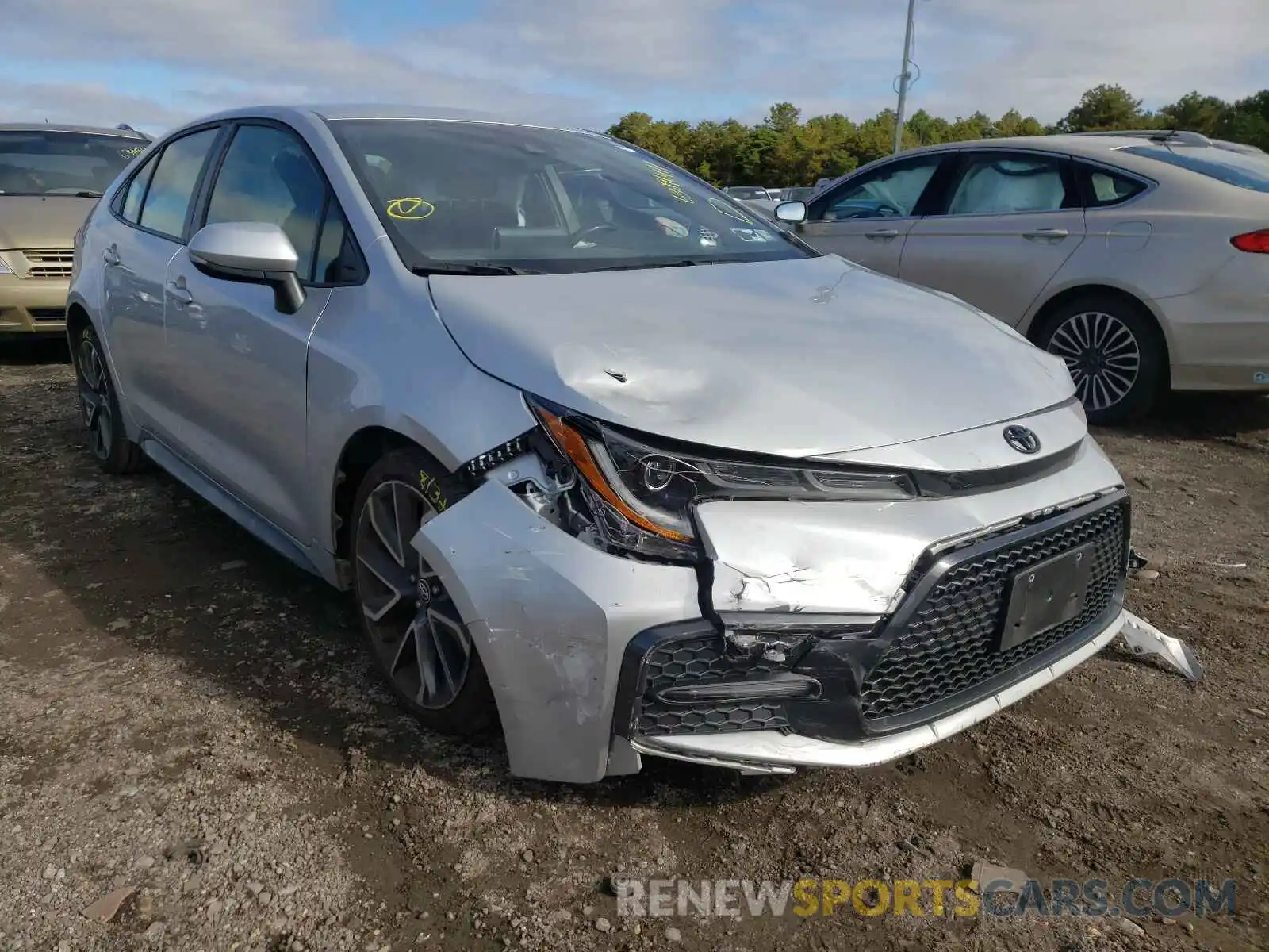 1 Photograph of a damaged car JTDS4RCE0LJ036116 TOYOTA COROLLA 2020