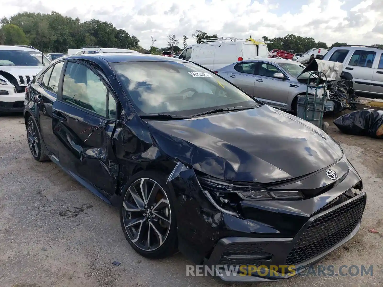 1 Photograph of a damaged car JTDS4RCE0LJ036231 TOYOTA COROLLA 2020