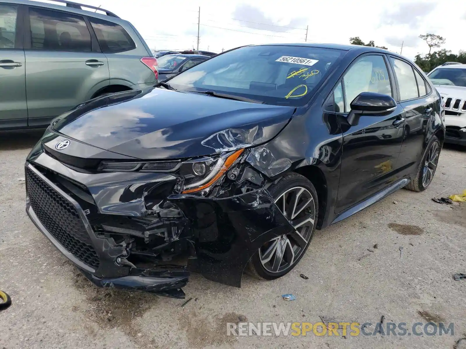 2 Photograph of a damaged car JTDS4RCE0LJ036231 TOYOTA COROLLA 2020