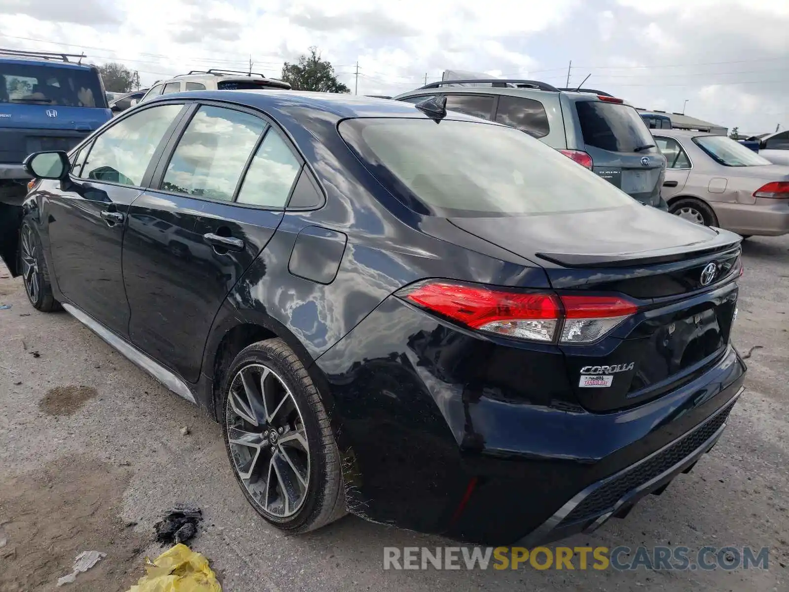 3 Photograph of a damaged car JTDS4RCE0LJ036231 TOYOTA COROLLA 2020