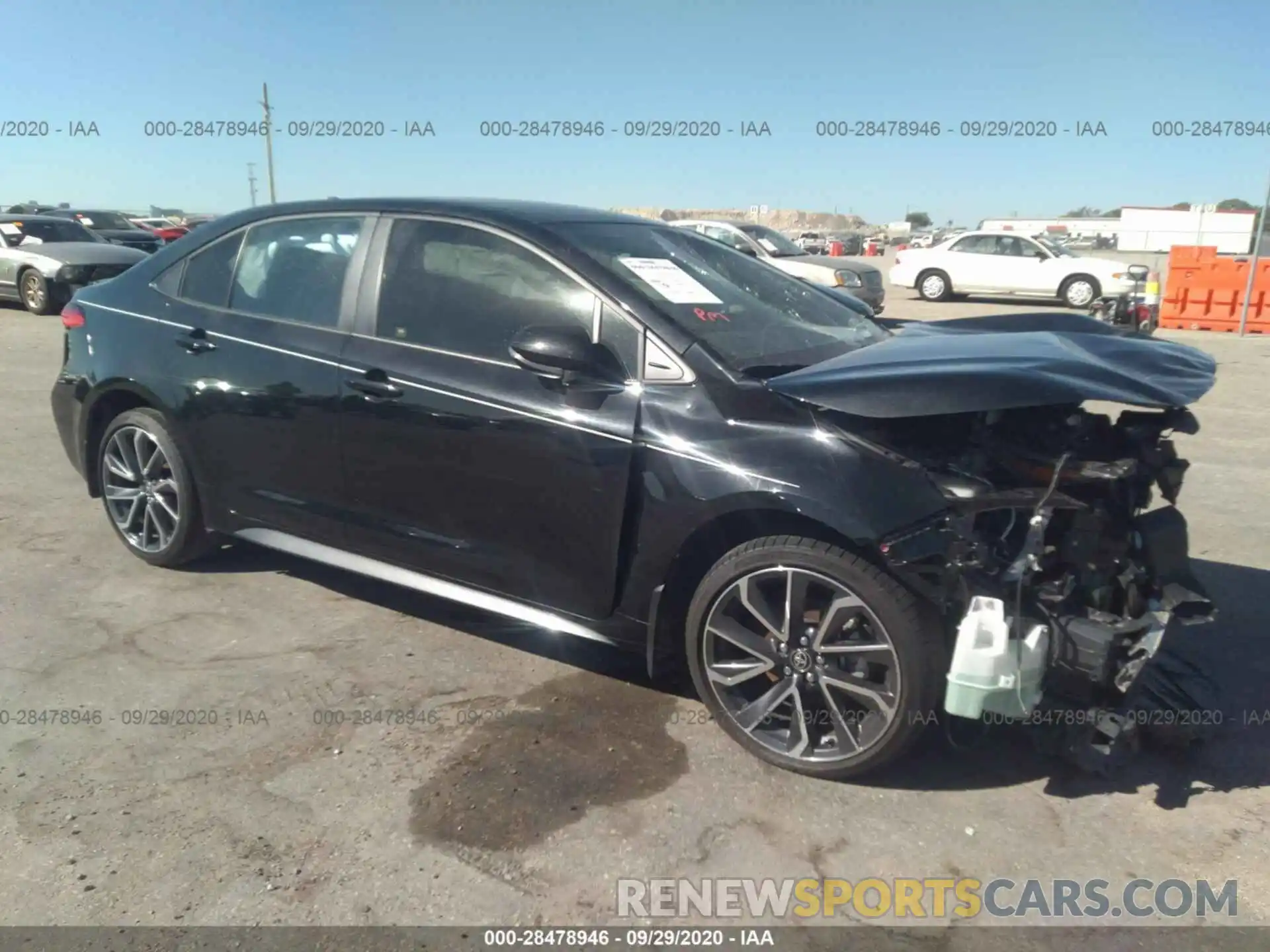 1 Photograph of a damaged car JTDS4RCE0LJ040036 TOYOTA COROLLA 2020