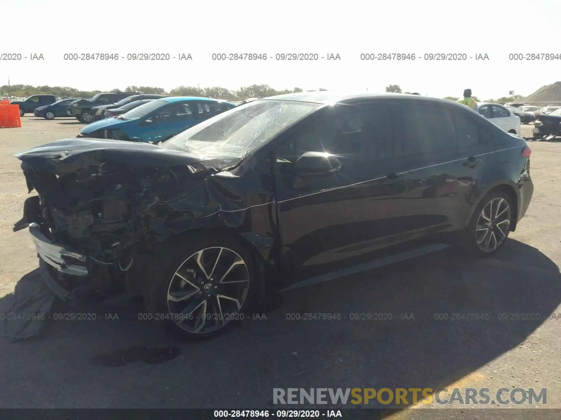 2 Photograph of a damaged car JTDS4RCE0LJ040036 TOYOTA COROLLA 2020