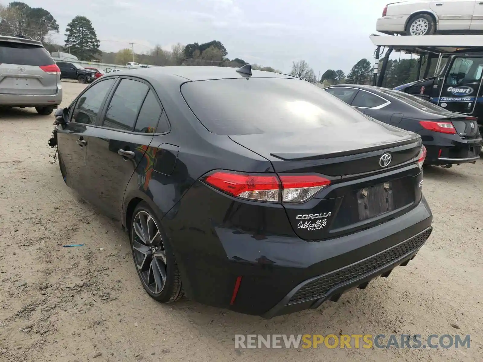 3 Photograph of a damaged car JTDS4RCE0LJ040229 TOYOTA COROLLA 2020