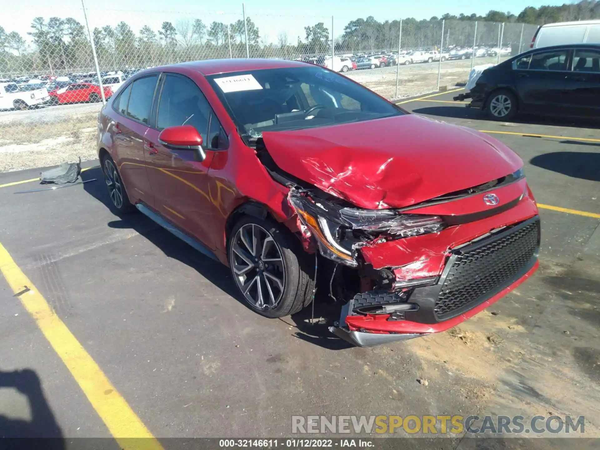 1 Photograph of a damaged car JTDS4RCE0LJ041140 TOYOTA COROLLA 2020