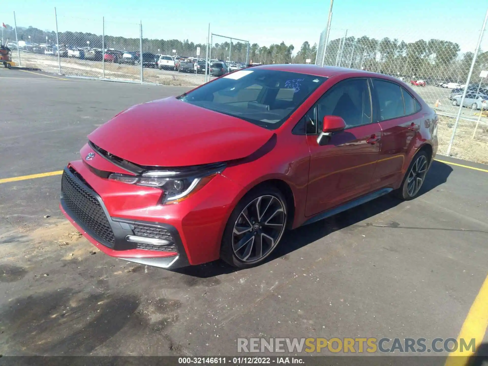 2 Photograph of a damaged car JTDS4RCE0LJ041140 TOYOTA COROLLA 2020