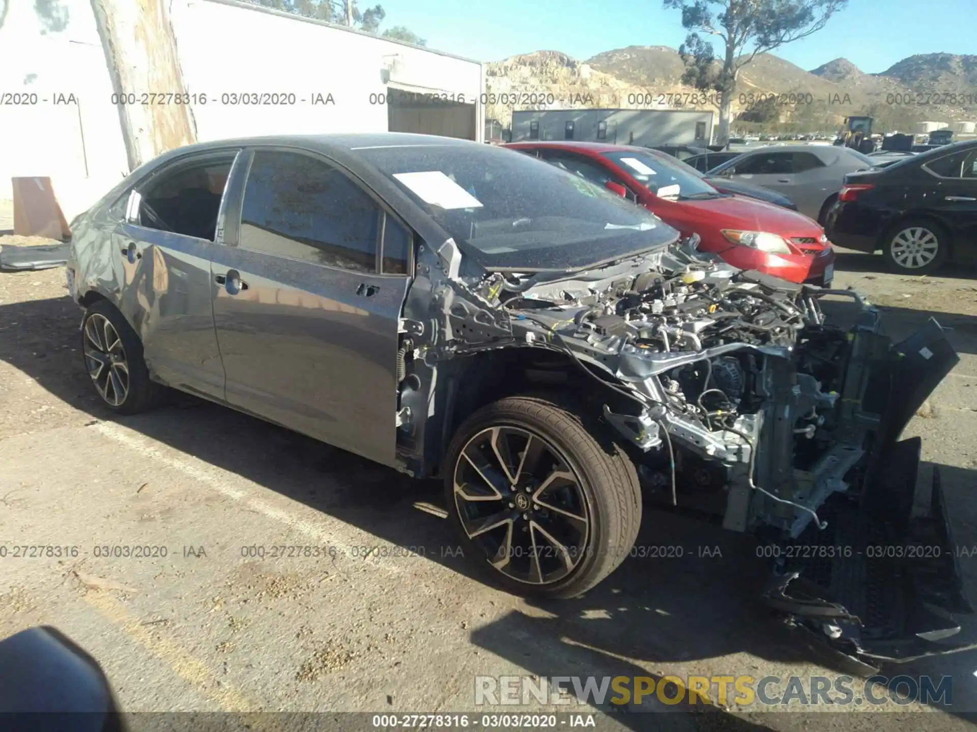 1 Photograph of a damaged car JTDS4RCE0LJ042790 TOYOTA COROLLA 2020