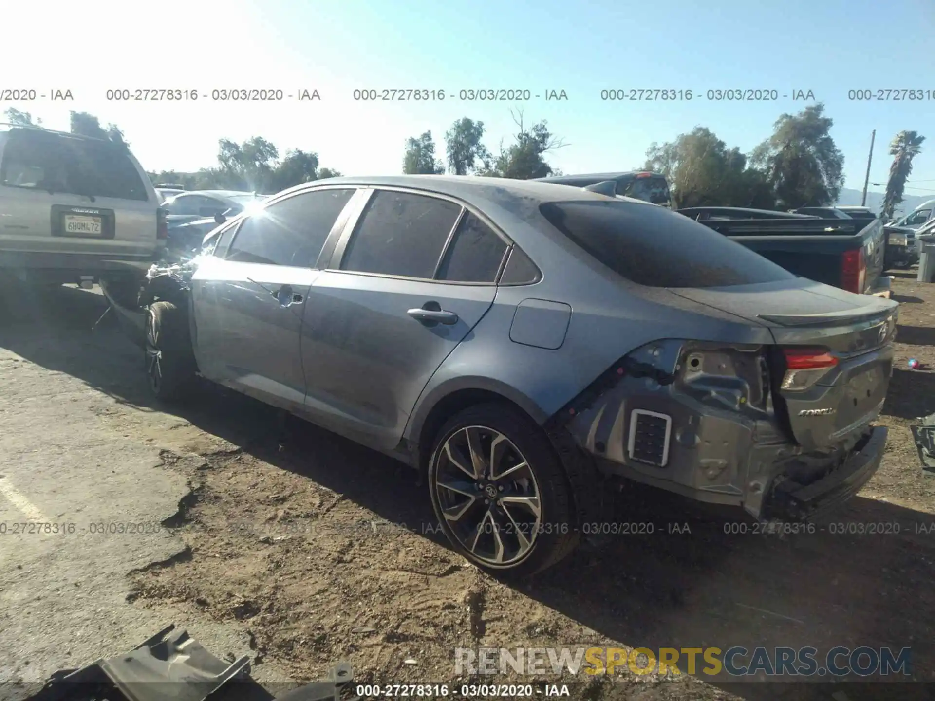 3 Photograph of a damaged car JTDS4RCE0LJ042790 TOYOTA COROLLA 2020