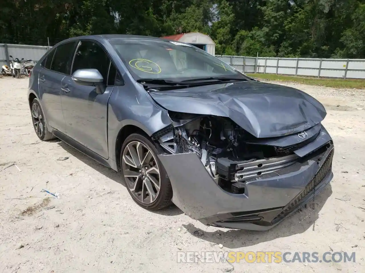 1 Photograph of a damaged car JTDS4RCE0LJ043244 TOYOTA COROLLA 2020