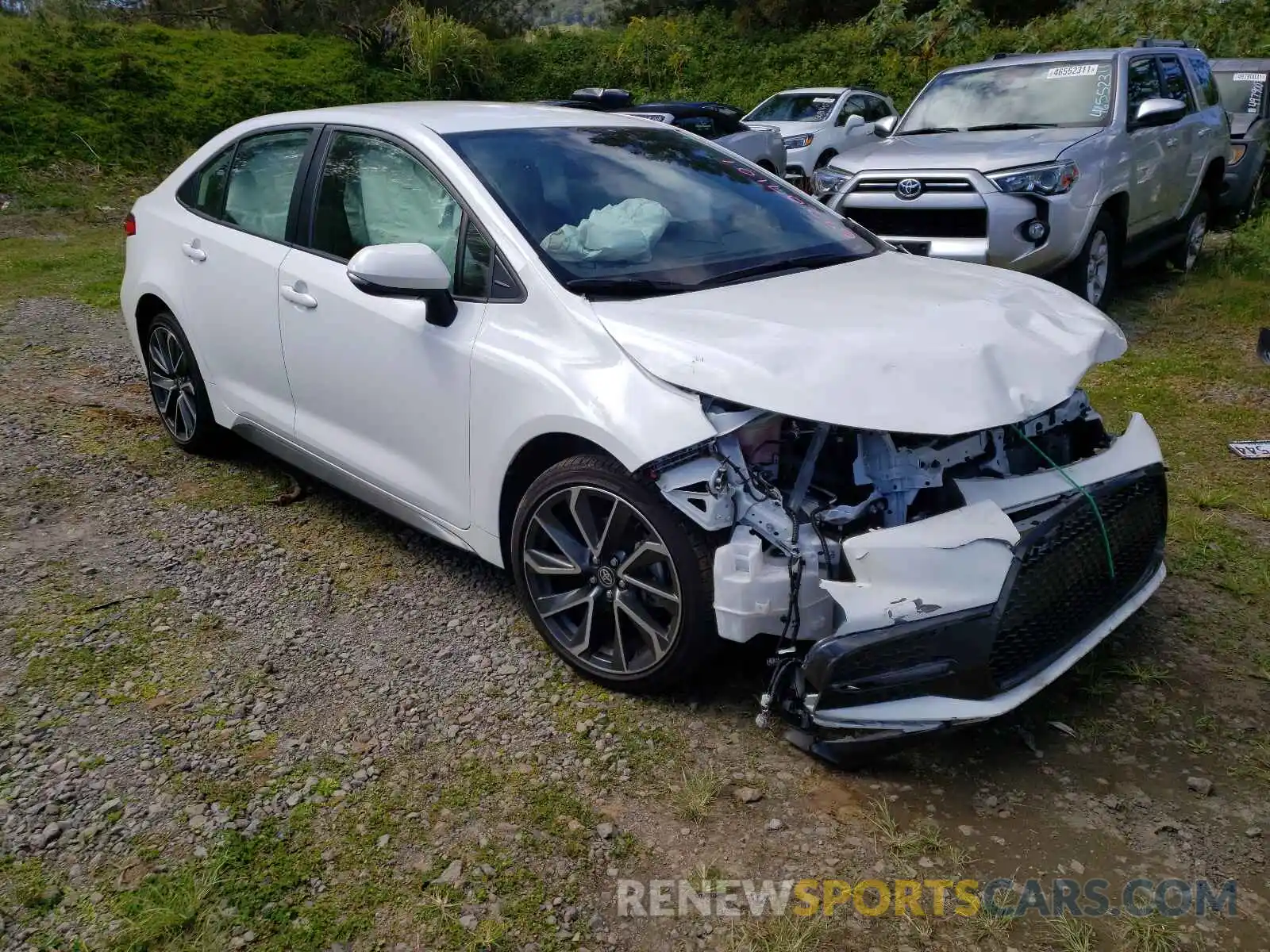 1 Photograph of a damaged car JTDS4RCE0LJ043678 TOYOTA COROLLA 2020