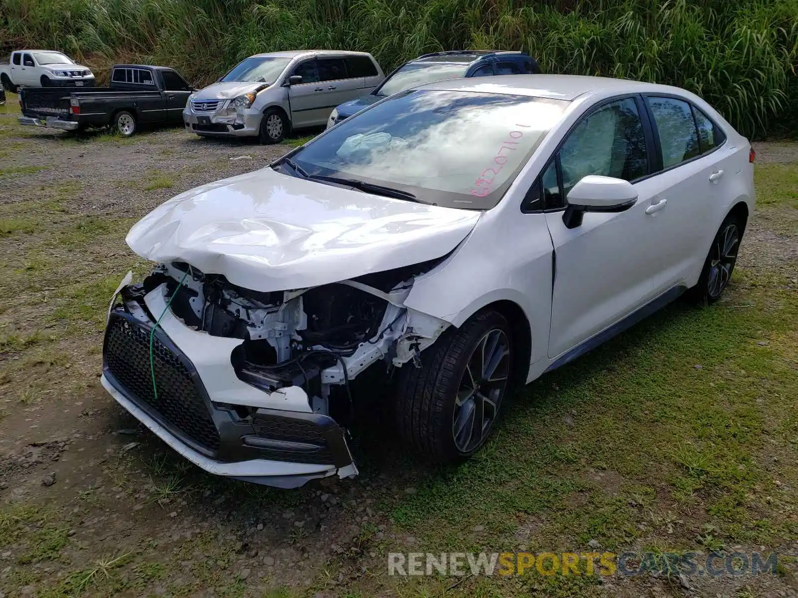 2 Photograph of a damaged car JTDS4RCE0LJ043678 TOYOTA COROLLA 2020