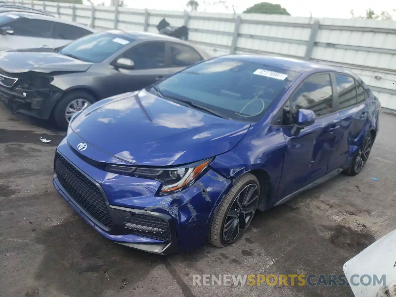 2 Photograph of a damaged car JTDS4RCE0LJ045981 TOYOTA COROLLA 2020