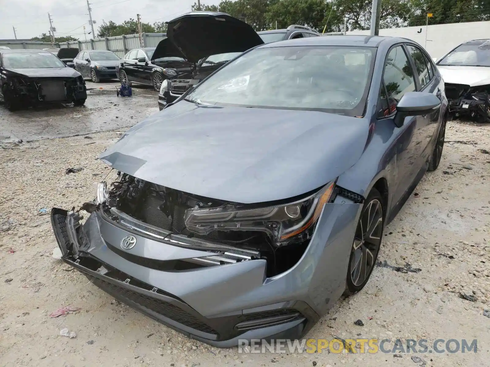 2 Photograph of a damaged car JTDS4RCE0LJ046533 TOYOTA COROLLA 2020