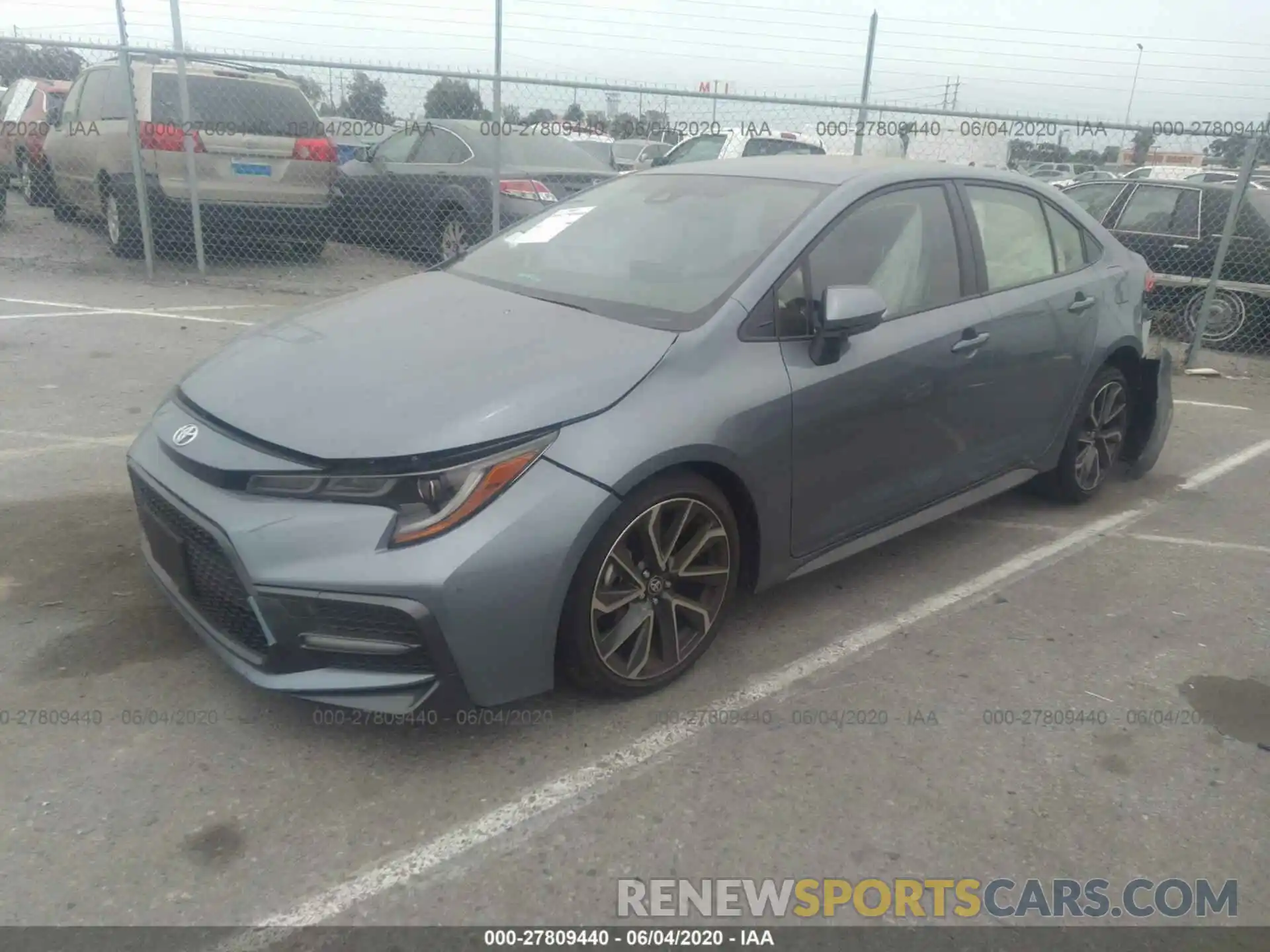 2 Photograph of a damaged car JTDS4RCE0LJ047388 TOYOTA COROLLA 2020