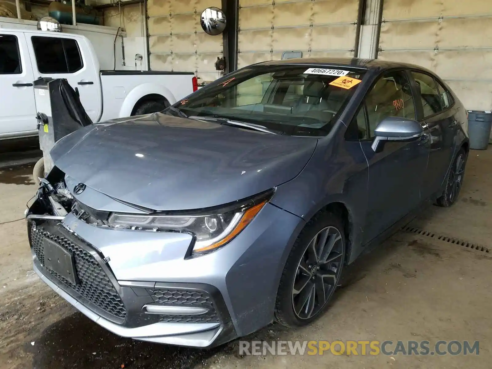 2 Photograph of a damaged car JTDS4RCE0LJ047844 TOYOTA COROLLA 2020