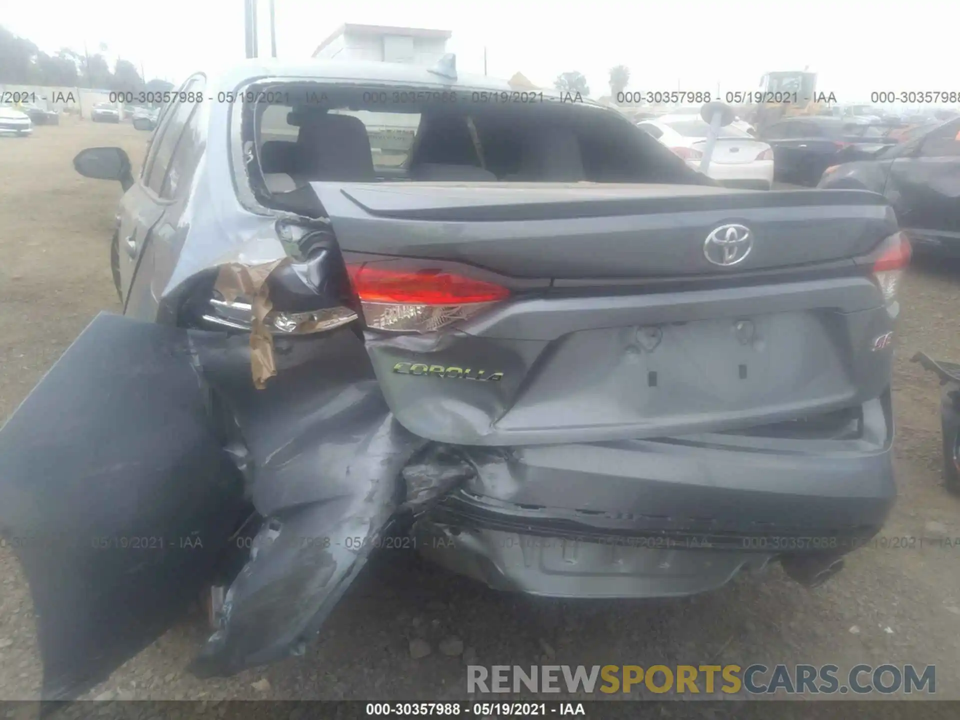 6 Photograph of a damaged car JTDS4RCE0LJ047925 TOYOTA COROLLA 2020