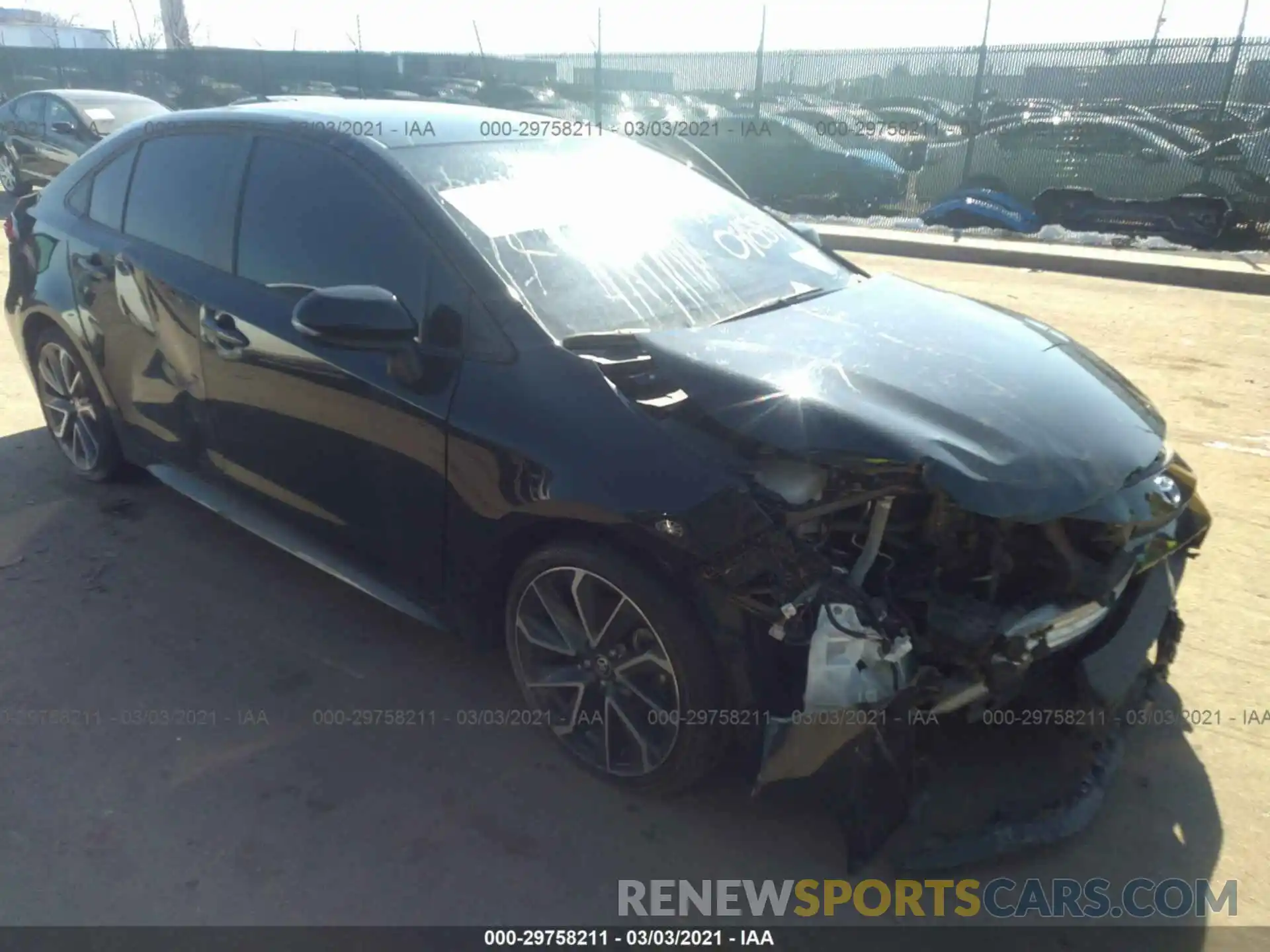 1 Photograph of a damaged car JTDS4RCE0LJ048847 TOYOTA COROLLA 2020