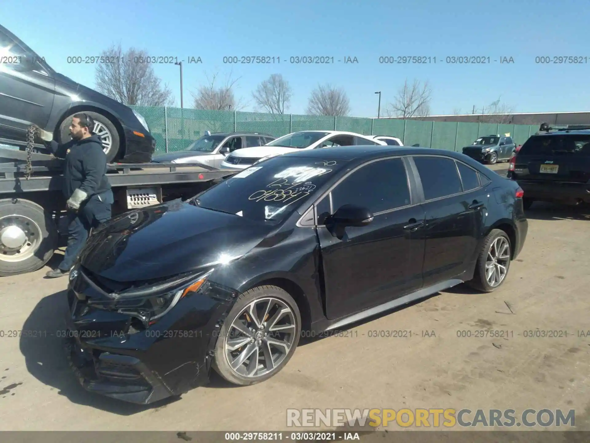 2 Photograph of a damaged car JTDS4RCE0LJ048847 TOYOTA COROLLA 2020